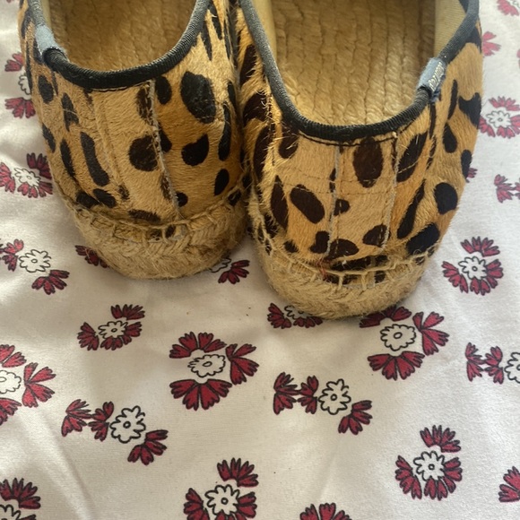 Soludos Original Leopard Espadrille Flat Shoes Size 9 - Picture 6 of 10